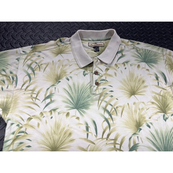 Tommy Bahama Shirt Adult Extra Large Button Up Beige Floral Hawaiian Camp Men's - Picture 3 of 12